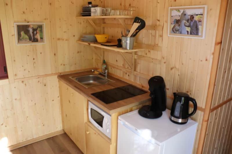 Roulottes Cocooning Au Coeur Des Landes Hotel Mees Bagian luar foto
